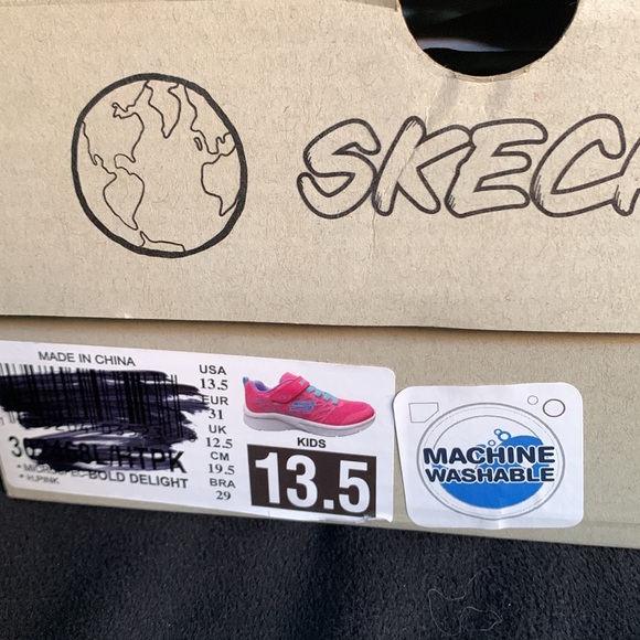 Skechers Girls Microspec Bold Delight Pink Running - Picture 8 of 8